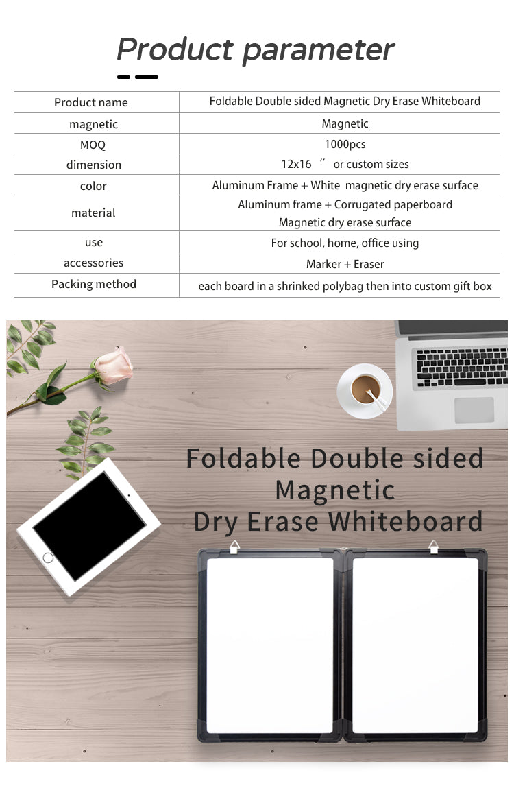 M20 Foldable Double Sided Magnetic Dry Erase Whiteboard - Premium magnetic whiteboard from Madic Whiteboard - Madic Whiteboard