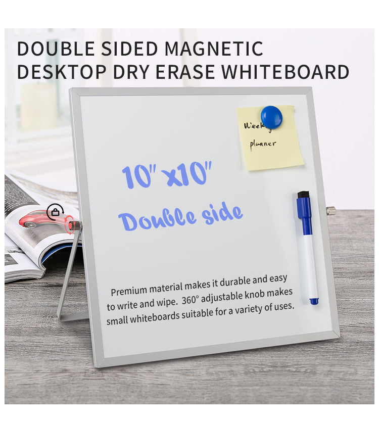 M22 Double Sided Magnetic Desktop Dry Erase Stand Whiteboard - Premium magnetic whiteboard from Madic Whiteboard - Madic Whiteboard