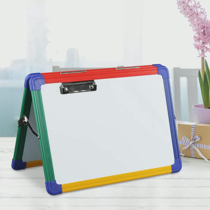 M64 Rainbow Frame Foldable Dry Erase Desktop Whiteboard